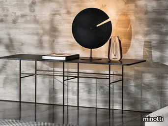 LELONG - Rectangular wooden console table _ Minotti