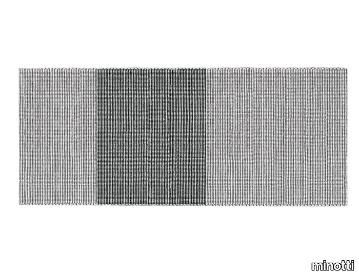 OSAKA FLAG - Rectangular striped wool rug _ Minotti