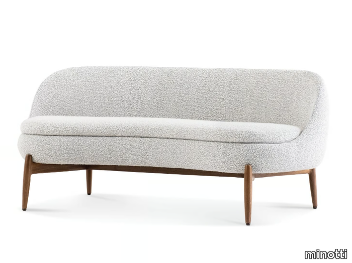 SENDAI - Curved fabric sofa _ Minotti