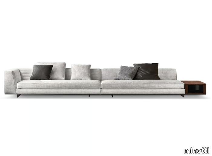 ROGER - Sectional fabric sofa _ Minotti