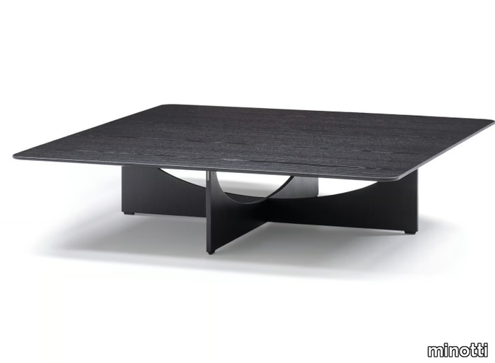 LIDO - Low square ash coffee table _ Minotti