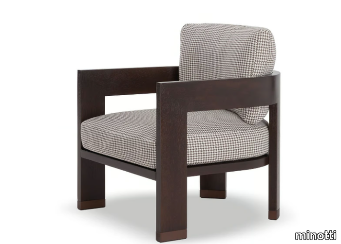 WARHOL DARK BROWN OUTDOOR - Outdoor armchair _ Minotti