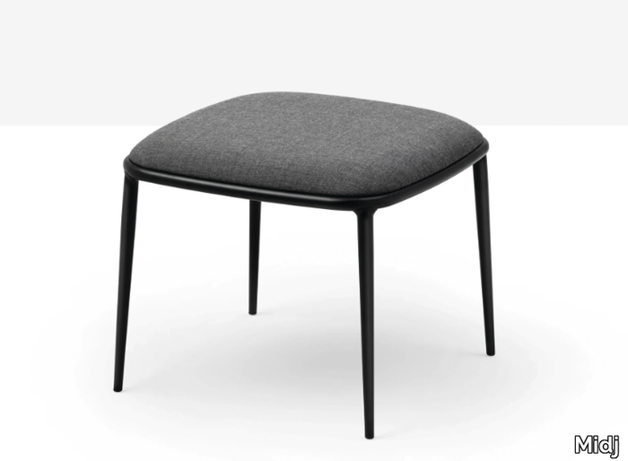 LEA - Low leather stool _ Midj