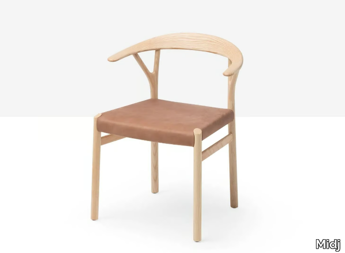 OSLO P L CU - Ash easy chair with armrests _ Midj