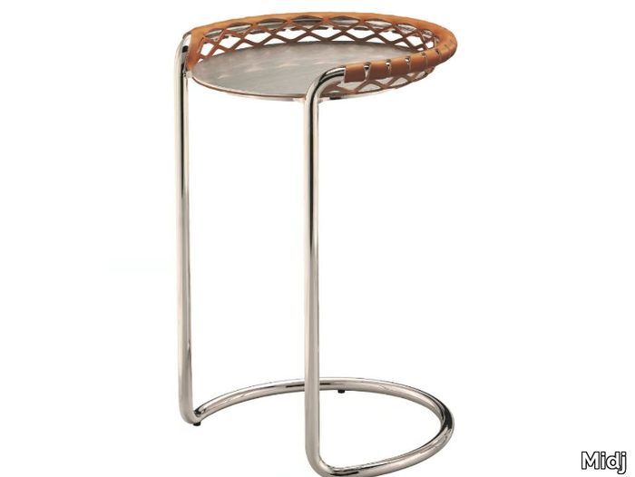 P47 CT-S - Round steel high side table _ Midj