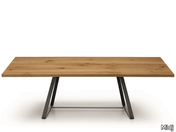 ALFRED - Rectangular solid wood table _ Midj