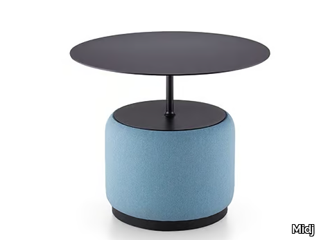 BLOOM H50 - Round coffee table in steel and fabric _ Midj