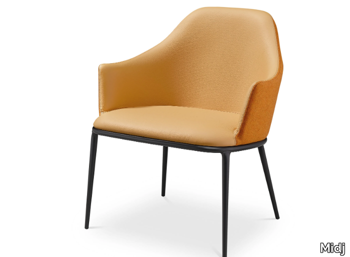 LEA AP - Fabric easy chair with armrests _ Midj