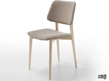 JOE S L-TS - Upholstered wooden restaurant chair _ Midj