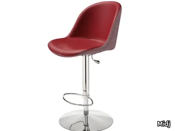 SONNY SG - Swivel upholstered leather stool _ Midj