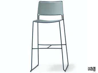 Slim H65 / H75 CU - High stool with back _ Midj