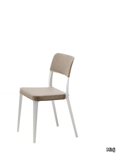 NENÈ S-TS - Contemporary style stackable plastic restaurant chair with removable cover _ Midj