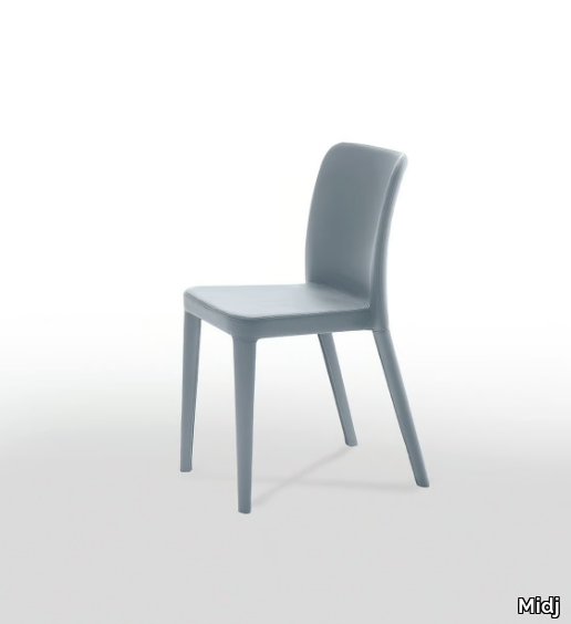 NENÈ SR-SF - Contemporary style upholstered leather restaurant chair _ Midj