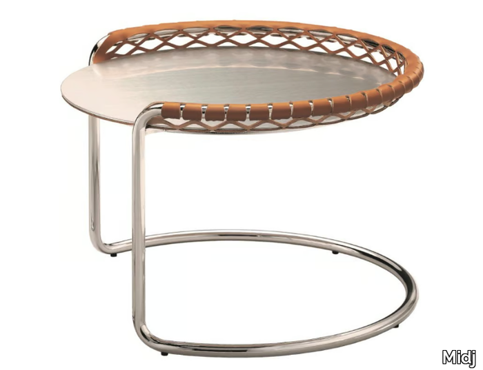 P47 CT-L - Low round steel coffee table _ Midj