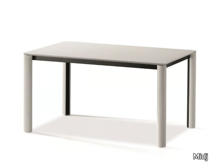 WOODY - Rectangular ash table _ Midj