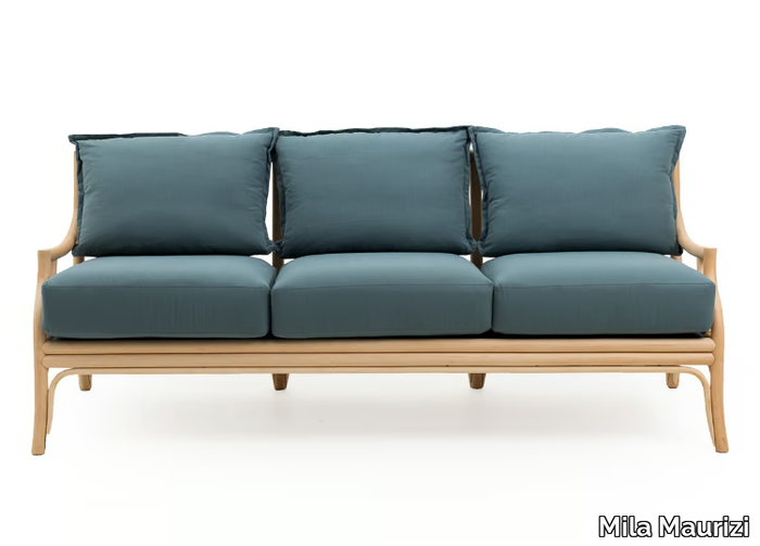 NATALIE - 3 seater rattan sofa _ Mila Maurizi