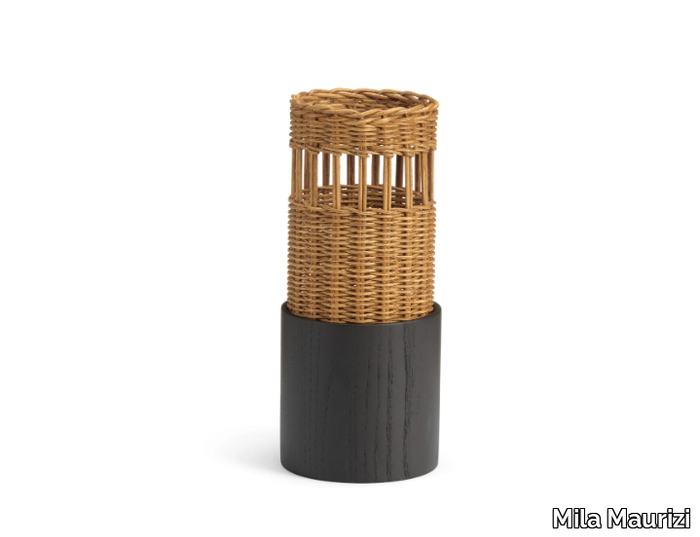 SAVARIN SMALL - Woven wicker vase _ Mila Maurizi