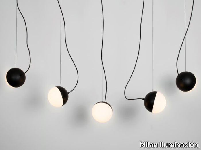 HALF 6733+4782 - Contemporary style LED steel pendant lamp _ Milan Iluminación