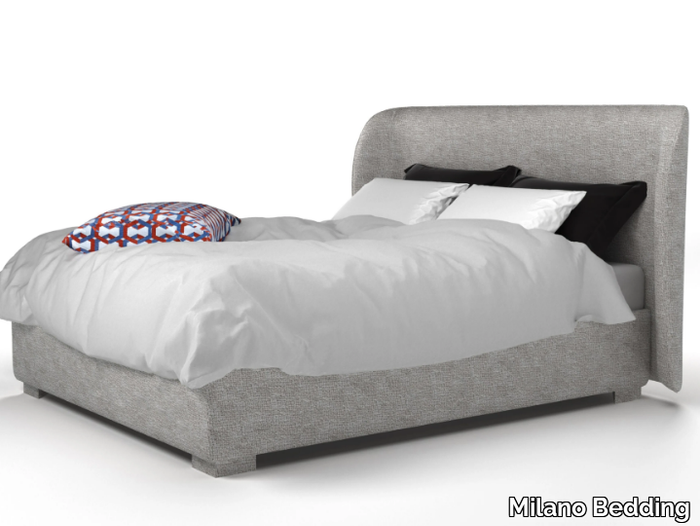 VICTORIA - Upholstered fabric bed with removable cover _ Milano Bedding