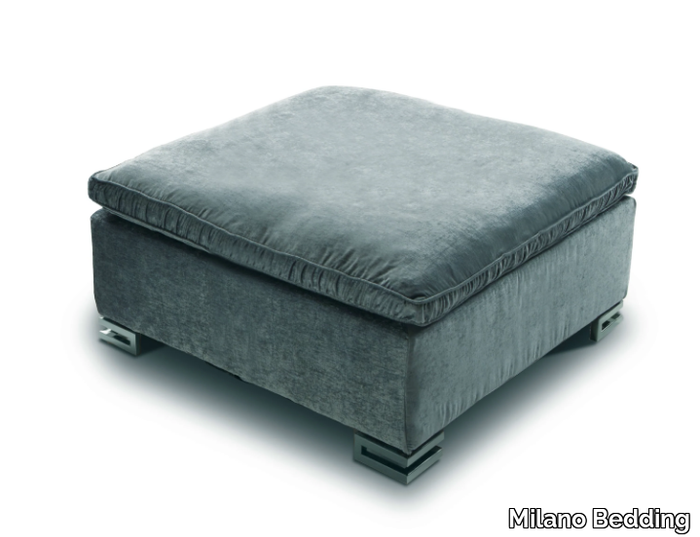 GARRISON - Upholstered fabric pouf _ Milano Bedding