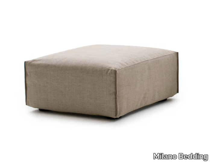 PARKER - Upholstered fabric pouf _ Milano Bedding