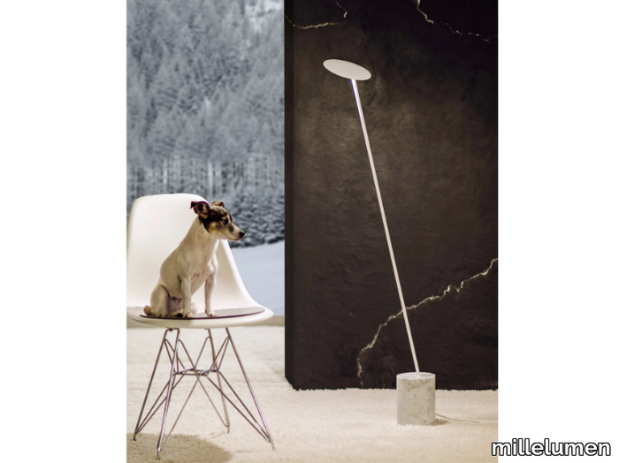 MILLELUMEN CIRCLES - LED powder coated aluminium floor lamp with dimmer _ millelumen