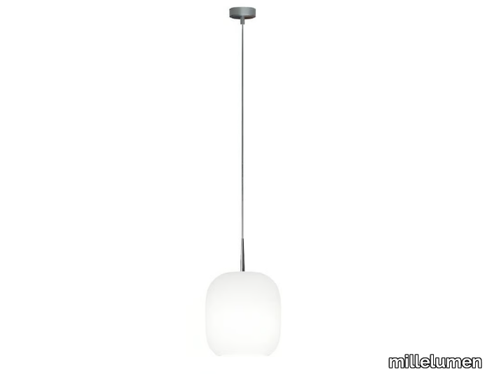 MUREA - Glass and aluminium pendant lamp _ millelumen