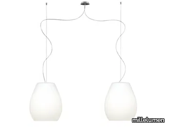 BAGAN 2 - Blown glass pendant lamp _ millelumen