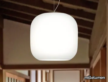 MUREA 1 - Blown glass pendant lamp _ millelumen