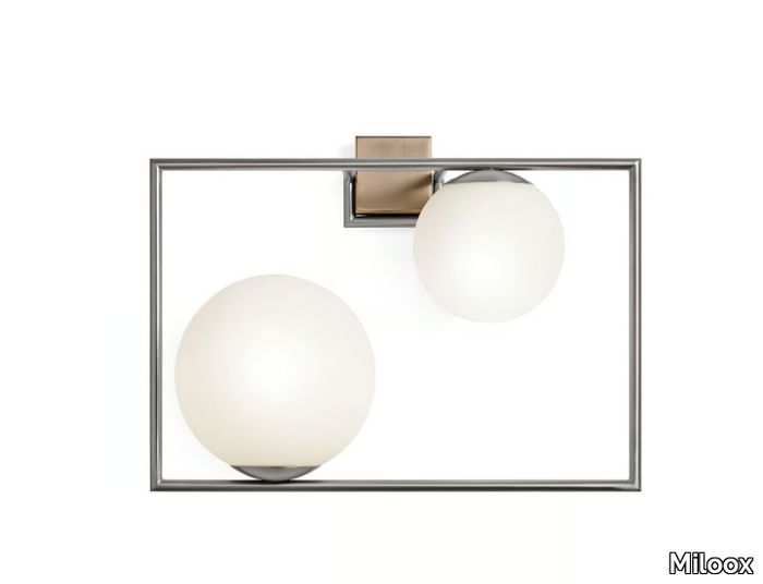 BUBLE - Glass and steel wall lamp _ Miloox