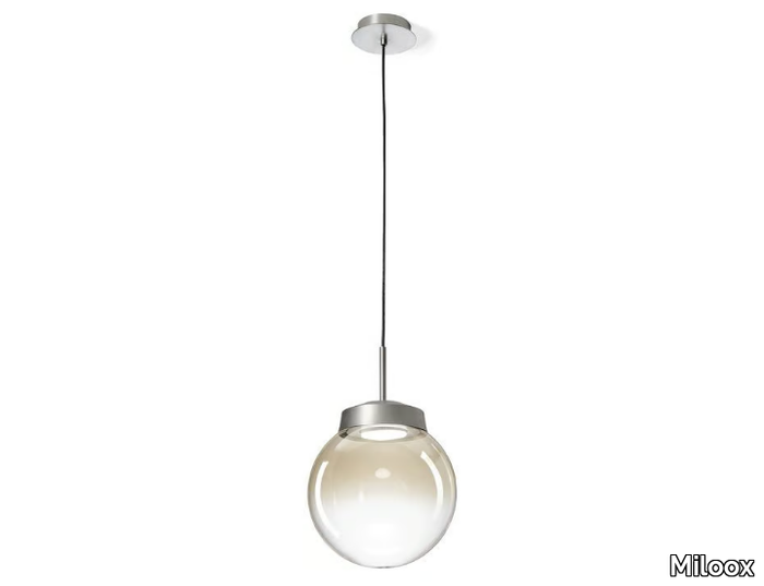 JOTTO - LED glass and aluminium pendant lamp _ Miloox