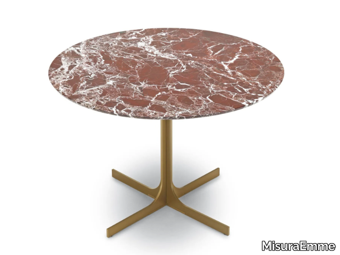 JANUS LOUNGE - Round marble table _ MisuraEmme