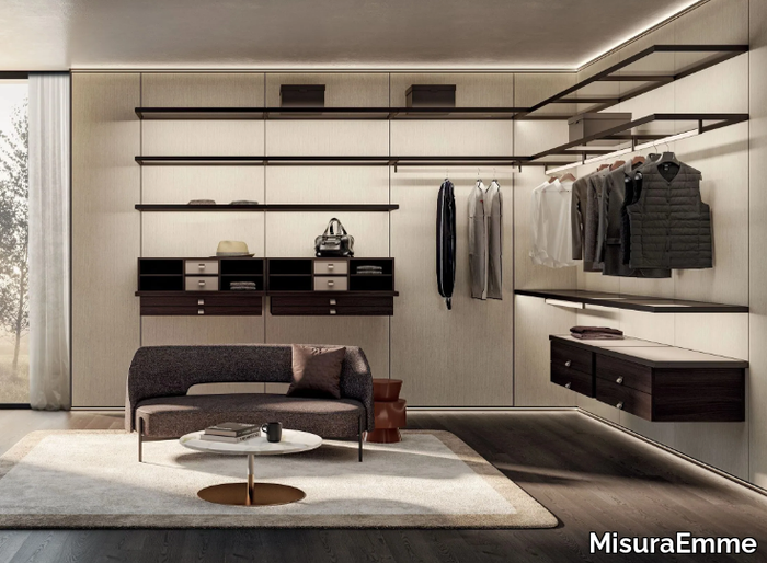 PALO ALTO WALL - Wooden boiserie with integrated lighting _ MisuraEmme