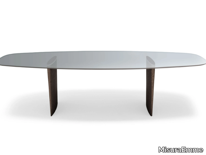 ALA - Rectangular glass table _ MisuraEmme