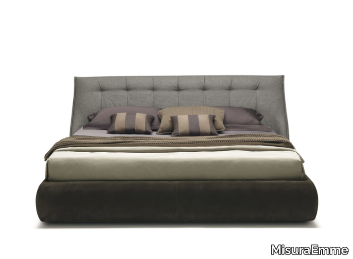 SUMO - Suede bed with tufted headboard _ MisuraEmme