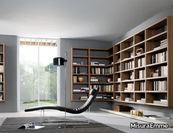 CROSSING - Sectional modular wooden bookcase _ MisuraEmme