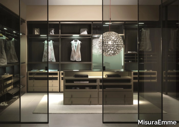 MILLIMETRICA - Wooden walk-in wardrobe _ MisuraEmme