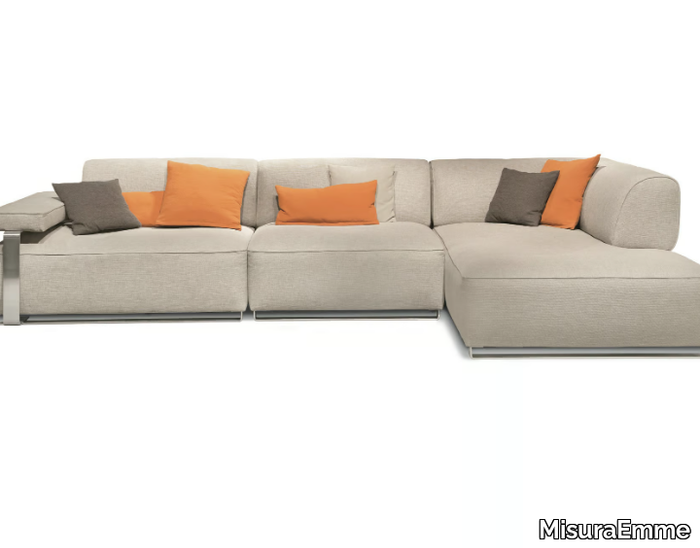 CANNES - Corner sectional fabric sofa _ MisuraEmme