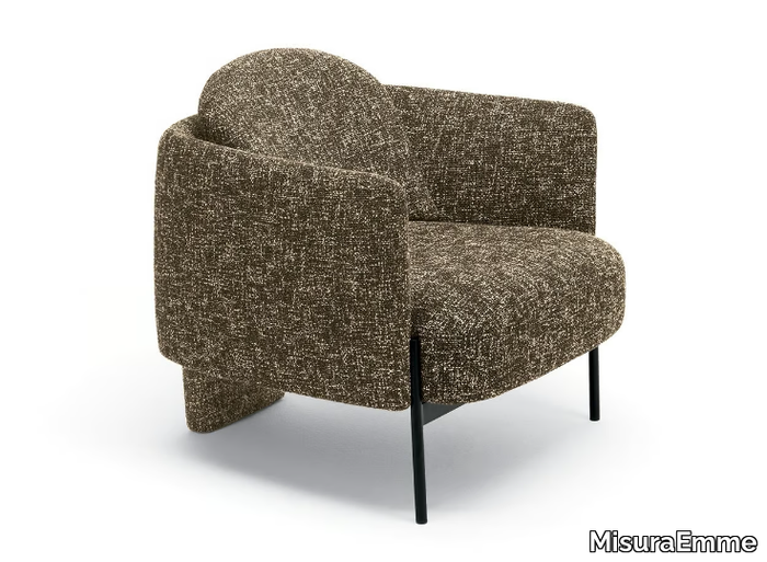 VIRGIN - Fabric easy chair with armrests _ MisuraEmme