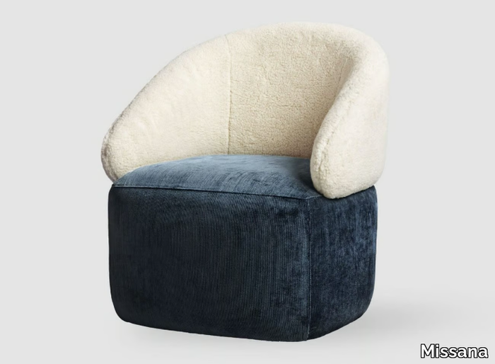 AGORA - Upholstered fabric easy chair _ Missana