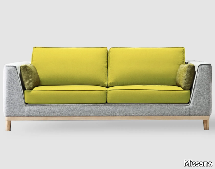 GOBI - 3 seater fabric sofa with removable cover _ Missana