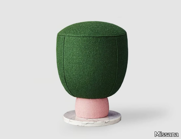 TOADSTOOL BIG - Upholstered fabric pouf _ Missana