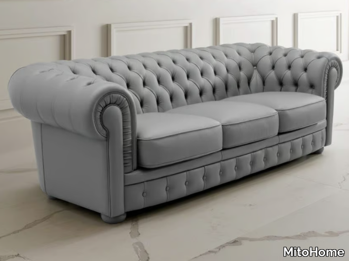 CHESTER - Tufted leather sofa _ MitoHome