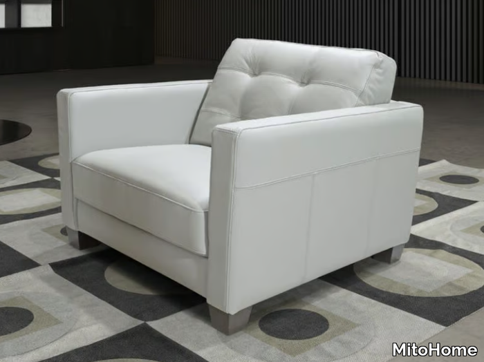 CIPRO - Tufted armchair with armrests _ MitoHome