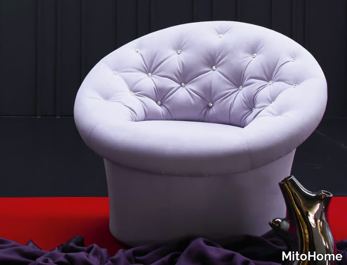 LIBRA - Tufted velvet easy chair _ MitoHome