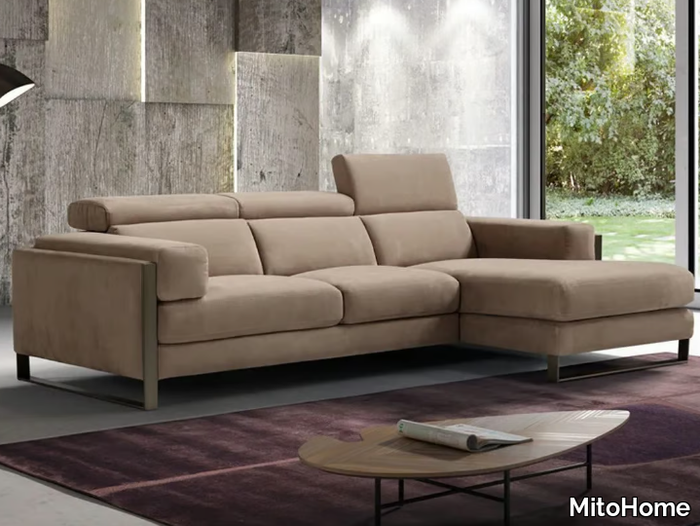 LOREN - Sofa with chaise longue _ MitoHome