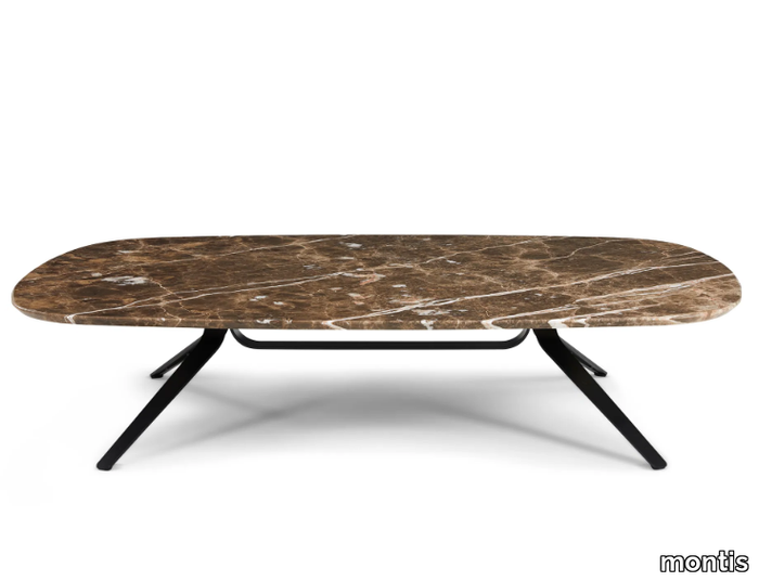 DANTE - Rectangular marble coffee table _ Montis