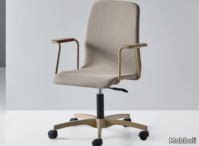 HUG 12 A C/B - Swivel task chair with 5-Spoke base with castors _ Mobboli