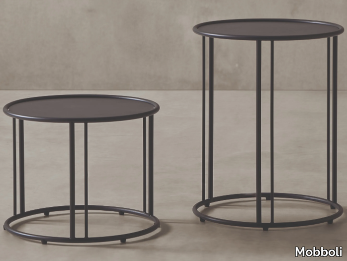 UP - Round metal high side table _ Mobboli