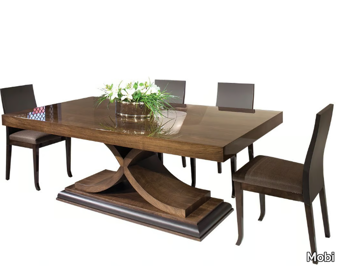 OSLO - Rectangular solid wood dining table _ Mobi